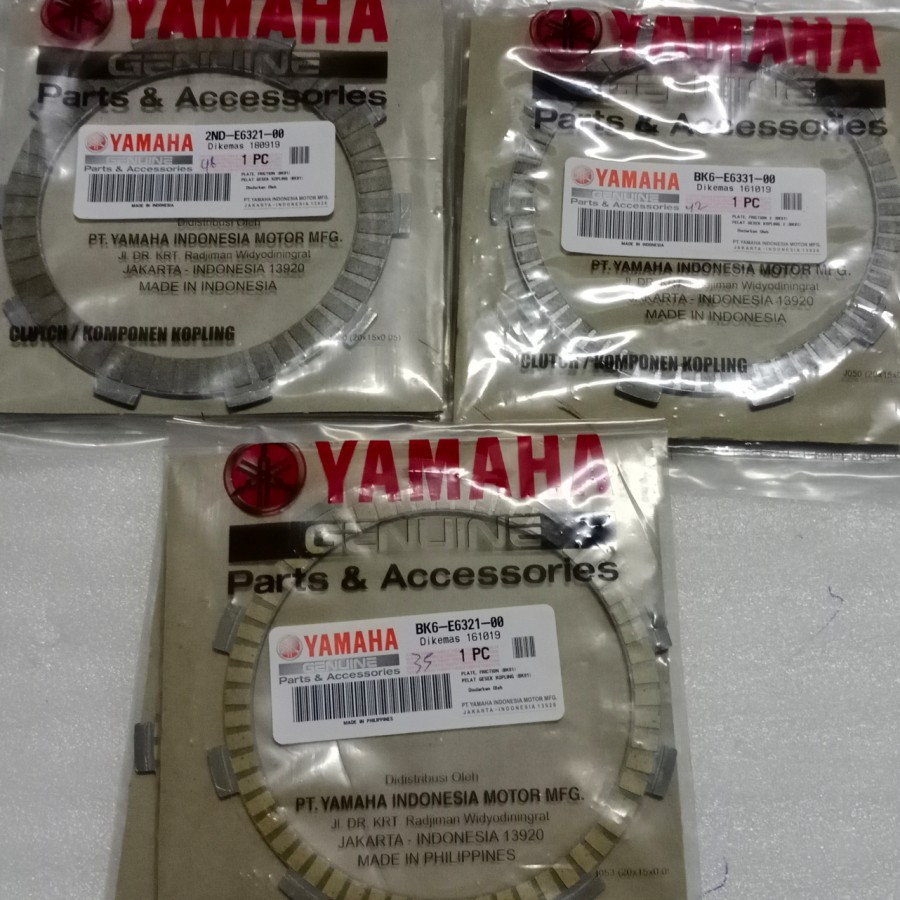 Kampas Kopling 1 Set (3pcs) Vixion R 155 | Vixion New 2017 LED BK8 | New R15 VVA V3 | MT15 | XSR 155