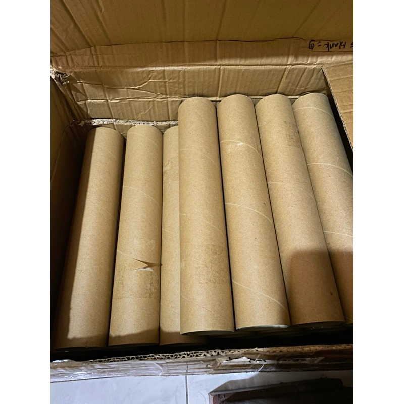 

PAPER TUBE SELONGSONG KERTAS + TUTUP UNTUK PACKING DM 6.5