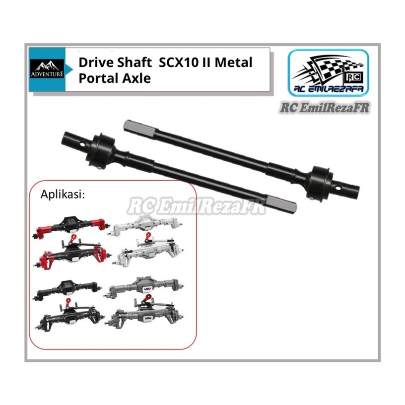 Drive Shaft Axle Prisma Portal SCX10 II RC Car