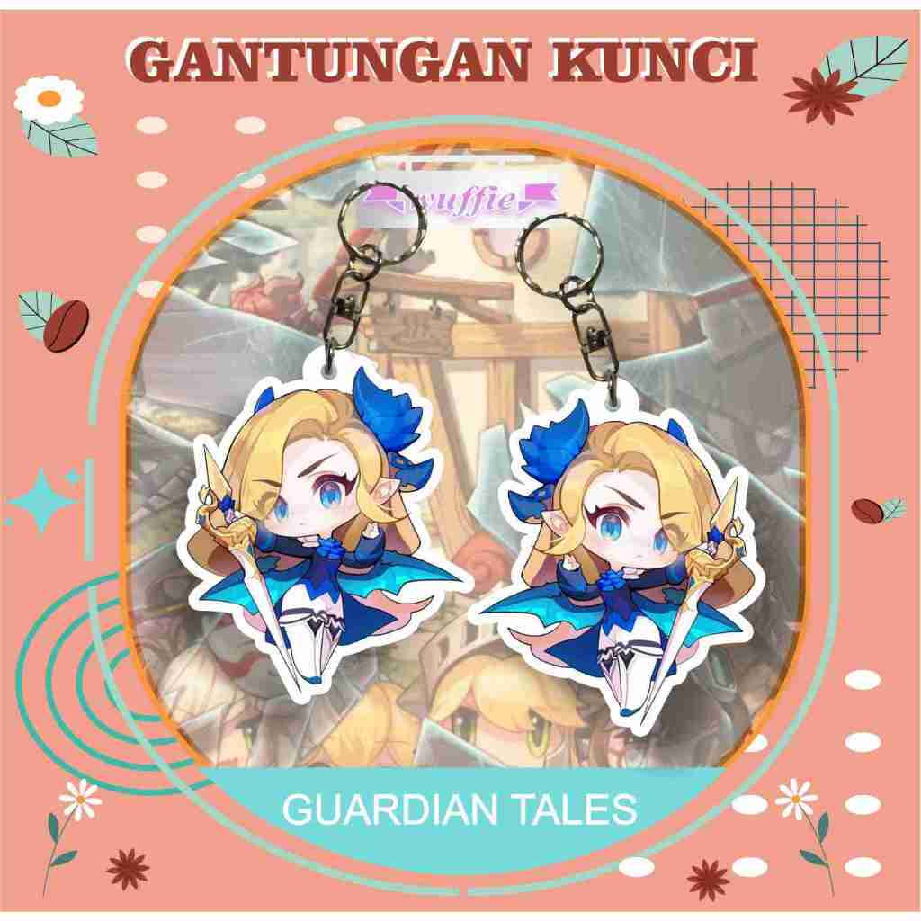 [BUKAN PO]  Gantungan Kunci Akrilik Guardian Tales / Keychain Acrilic Guardian Tales