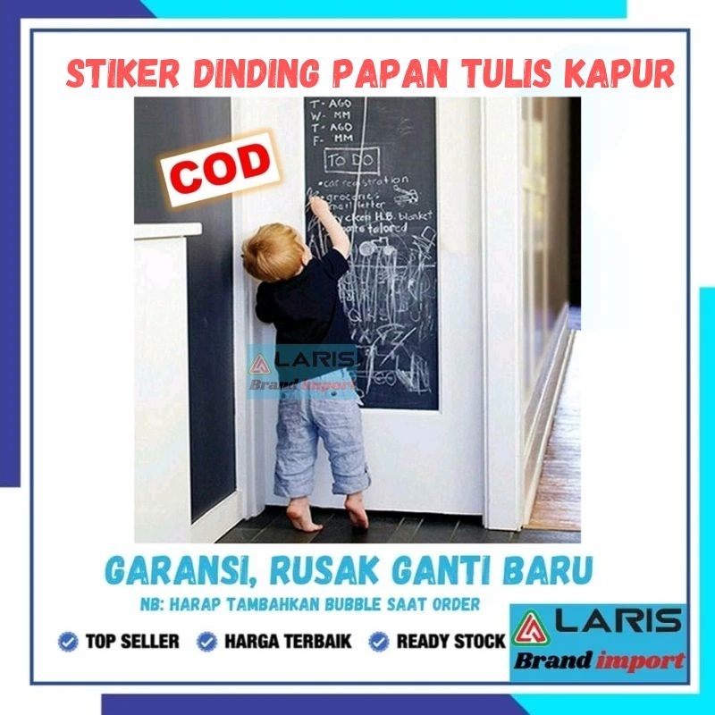 

Stiker Dinding Papan Tulis Kapur Dekorasi Kreatif Bermain Anak Memo Flexible 100 x 45 cm