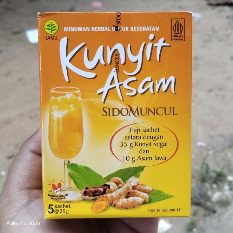 

Kunyit Asam Sidomuncul 1Box - Minuman Kunyit Asam