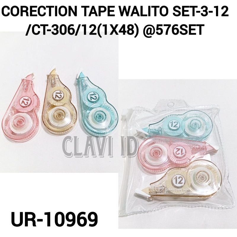 

10969/TIP EX KERTAS CORRECTION TAPE MURAH ISI 3PCS