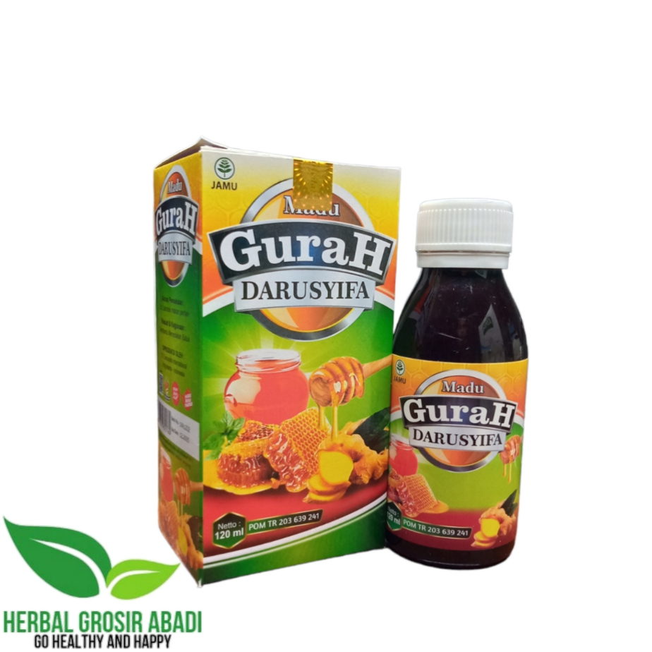 Madu Gurah Darusyifa 120 Ml | Membantu Meringankan Gejala Flu & Batuk | Madu Gurah Plus Daun Saga