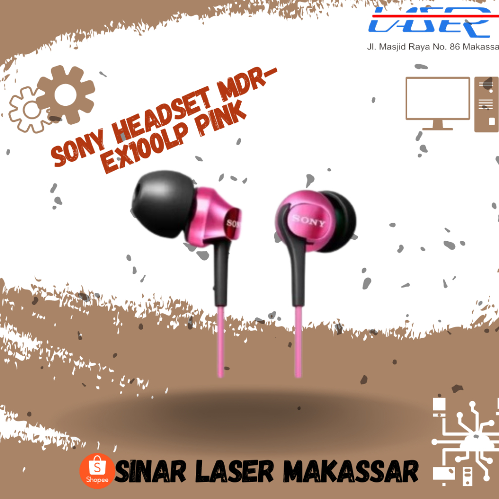 SONY HEADSET MDR-EX100LP PINK