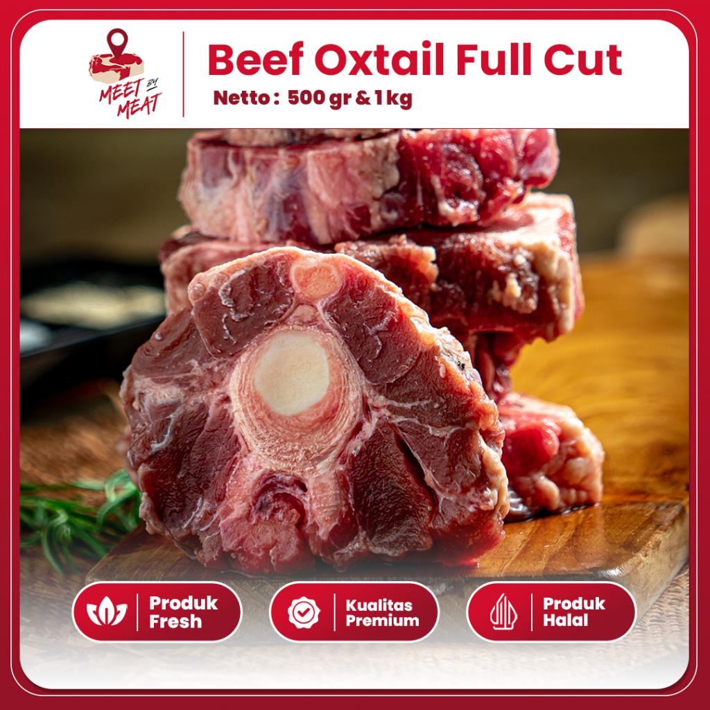 

Buntut Sapi Beef Oxtail Full Cut Potongan Ekor Sapi Berdaging Kualitas Terbaik Meetbymeat