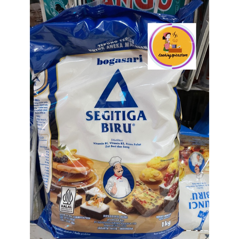 

✨ BOGASARI Tepung Terigu Segitiga Biru Premium 1 kg