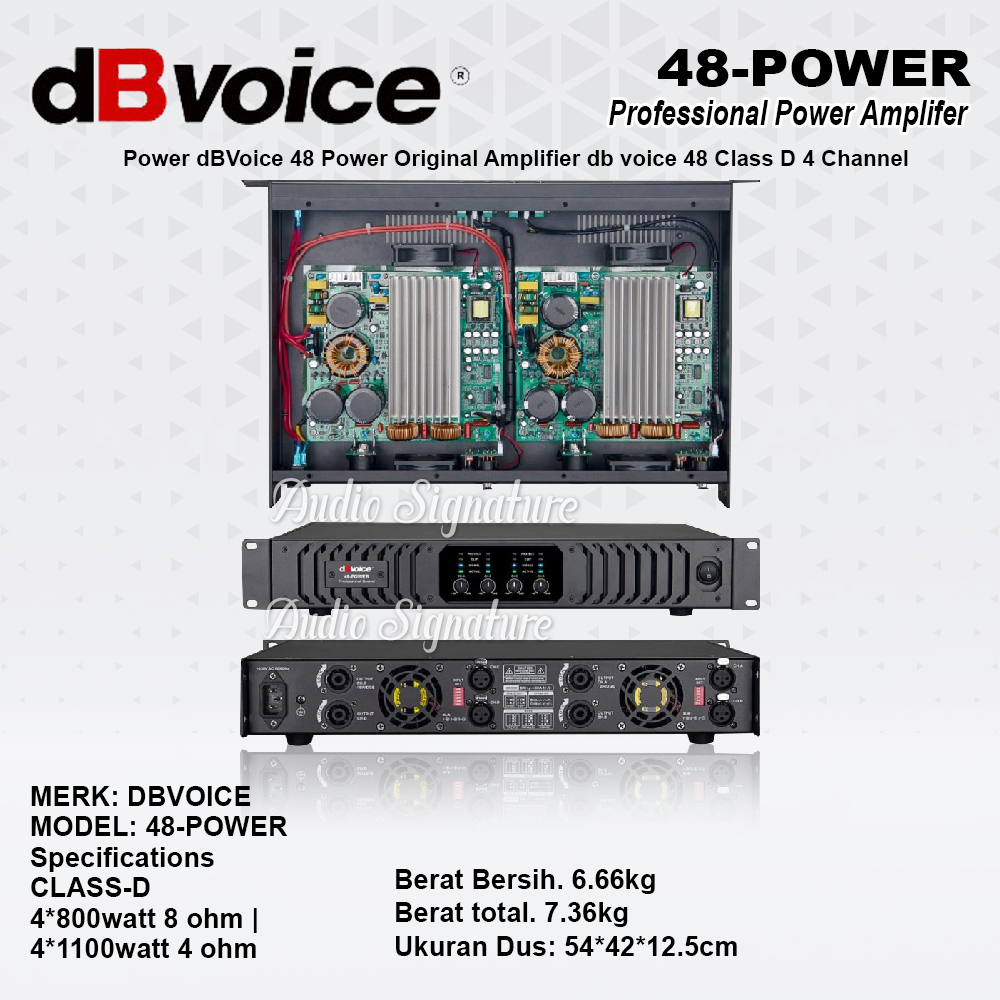 Power Amplifier DB VOICE 48POWER | 48 POWER Class D Original