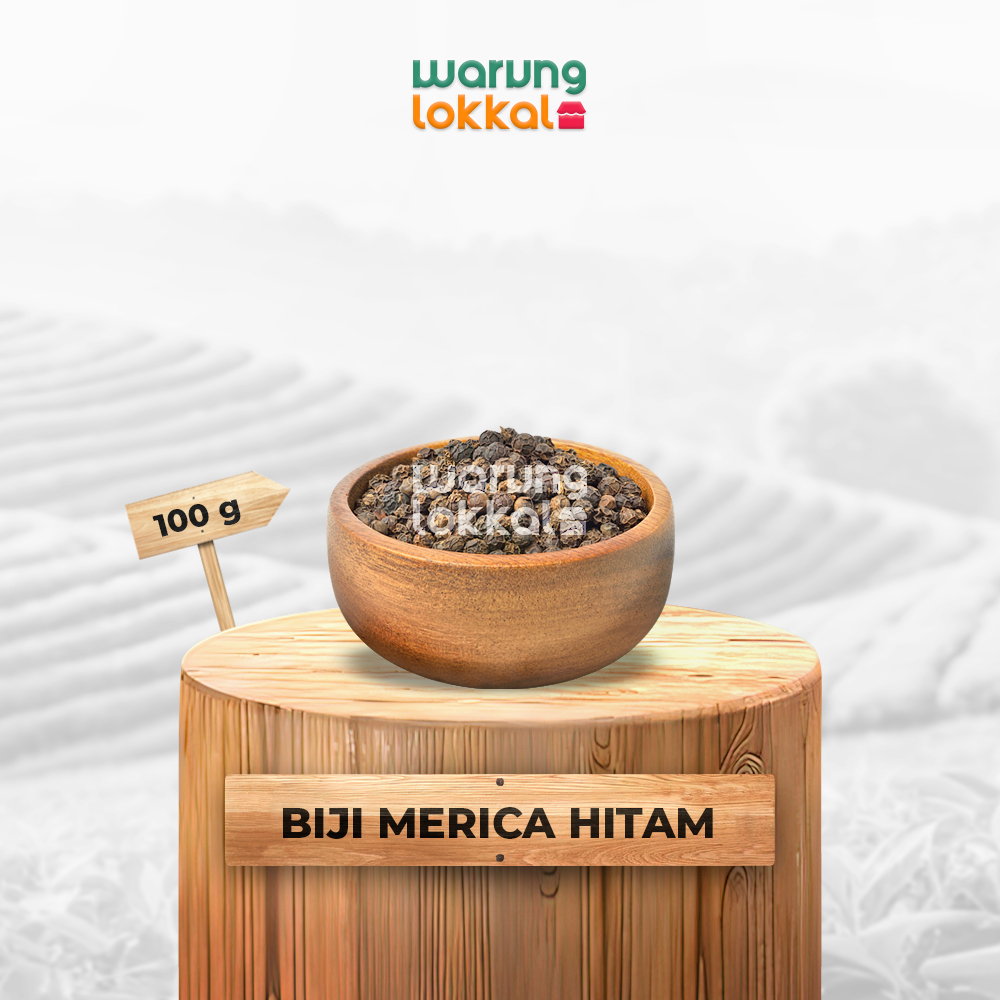 

Biji Merica Hitam 100g - Warung Lokkal