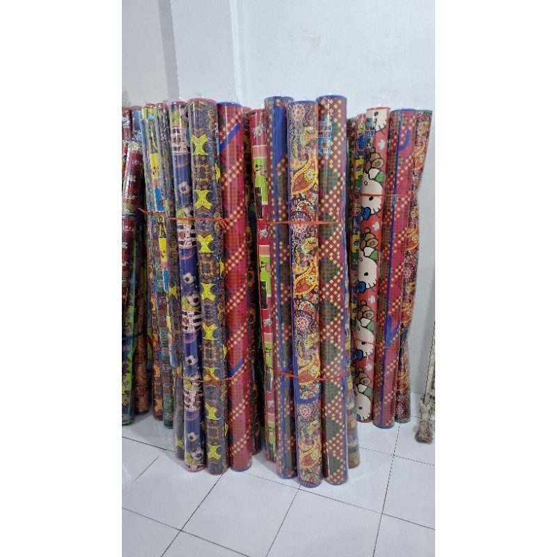 TIKAR PIKNIK KARPET SPON 180x200 TEBAL 3 MM TERMURAH KARPET SPON MOTIF KARAKTER UKURAN 180x200 CM