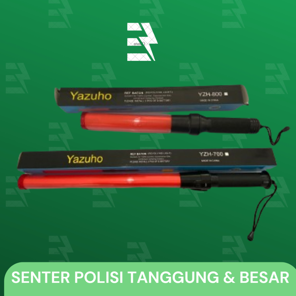 SENTER POLISI BESAR & TANGGUNG/Tongkat Parkir Lalin Stik Parkir/Senter lalu lintas Stik Polis merah