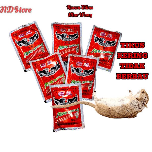 NDSTORE || COD RACUN TIKUS MAO WANG-Tikus mati kering tidak bau / Dengan Hologram