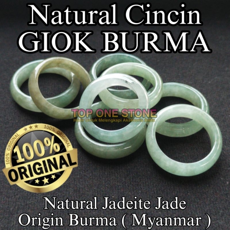 [TOS] Natural Jadeite Jade Burma / Cincin Giok Burma Asli
