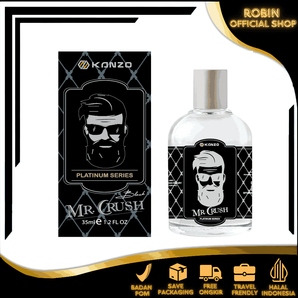 RN - [BPOM] Parfum Mr Crush Black Edition 35ml Premium / Parfum Mr Crush Black 35ml Best Seller / Pa
