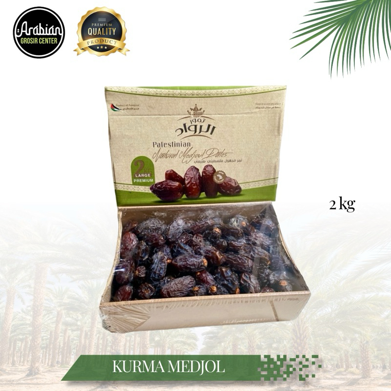 

Kurma Medjool Palestina Jumbo 2kg Al-Rowad / Palestine Medjool Dates