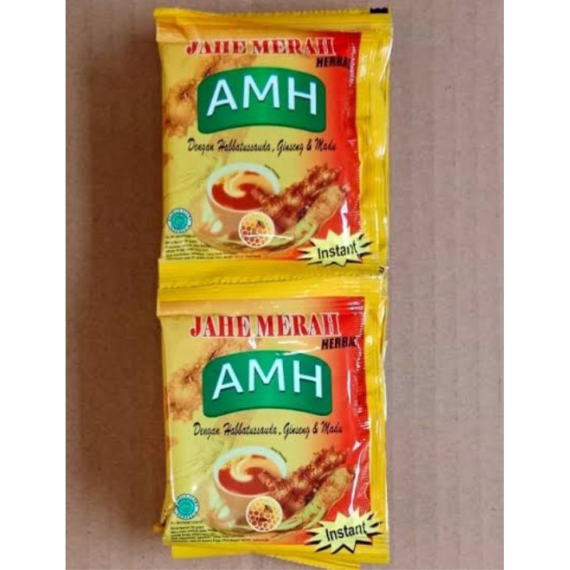 

[10 pcs] AMH Jahe Merah Herbal Minuman Serbuk / Instant Drink