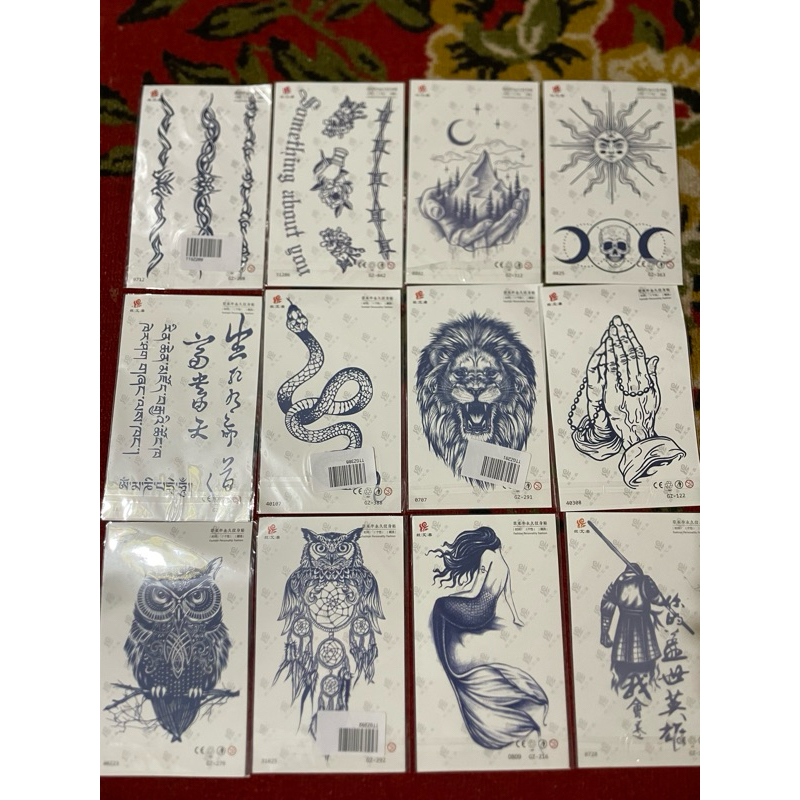 TATTO TEMPORER SEMI PERMANENT 10-15 hari lebih | TAHAN LAMA WATERPROOF | uk lengan