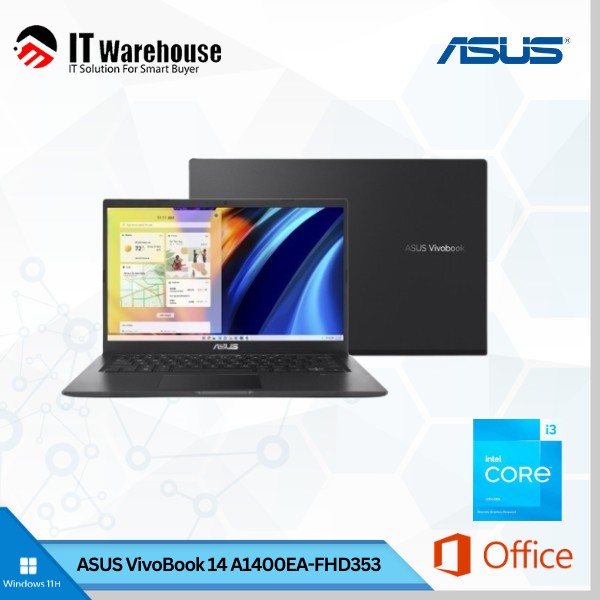 ASUS VivoBook 14 A1400EA-FHD353 i3-1115G4 4GB/512GB/UMA/Win 11 H