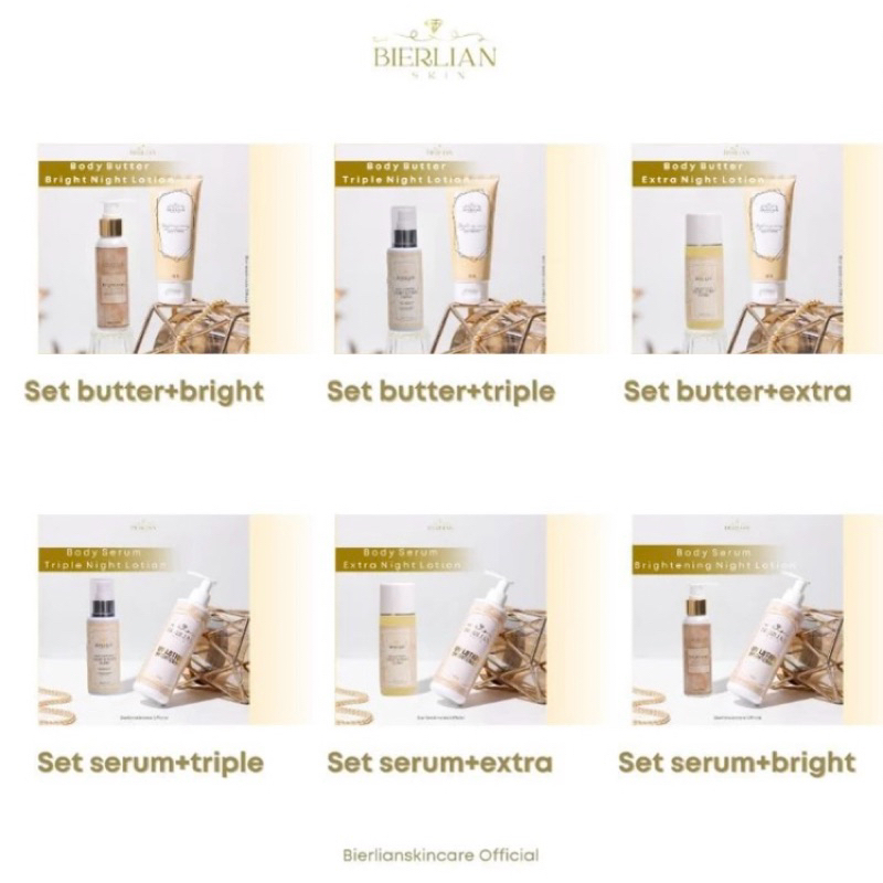 BIERLIAN BUNDLING NIGHT LOTION + BODY LOTION DAY