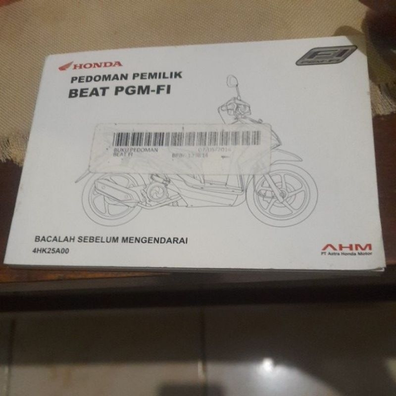 

buku prdoman pemilik beat pgm-fi ori