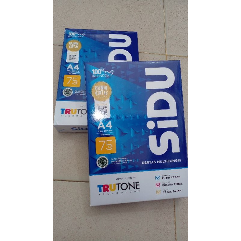 

KERTAS HVS A4 75 GSM SIDU