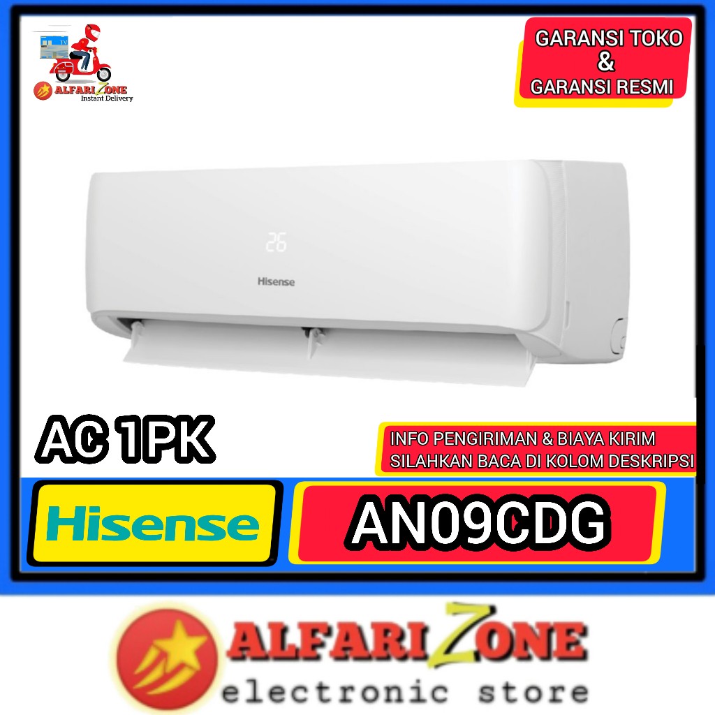AC Standar 1/2 DAN AC 1 PK HISENSE AN05CDG AN09CDG AC SPLIT HISENSE