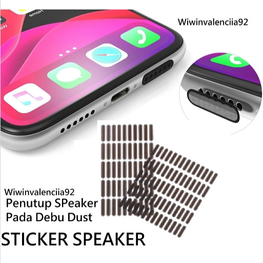 ACC  Sticker Penutup Lubang Speaker - Canvas Kain Lobang Spiker /Anti Debu 10Pcs /Pelindung Speker H