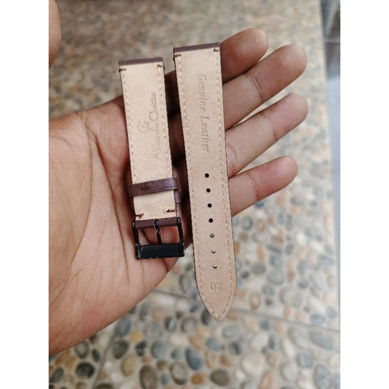TALI JAM TANGAN KULIT ALEXANDER CHRISTIE AC TIPIS 18MM 20MM 22MM