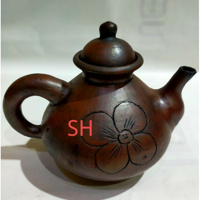 Teko gerabah 500ml/Poci gerabah/teko tanah liat/teko