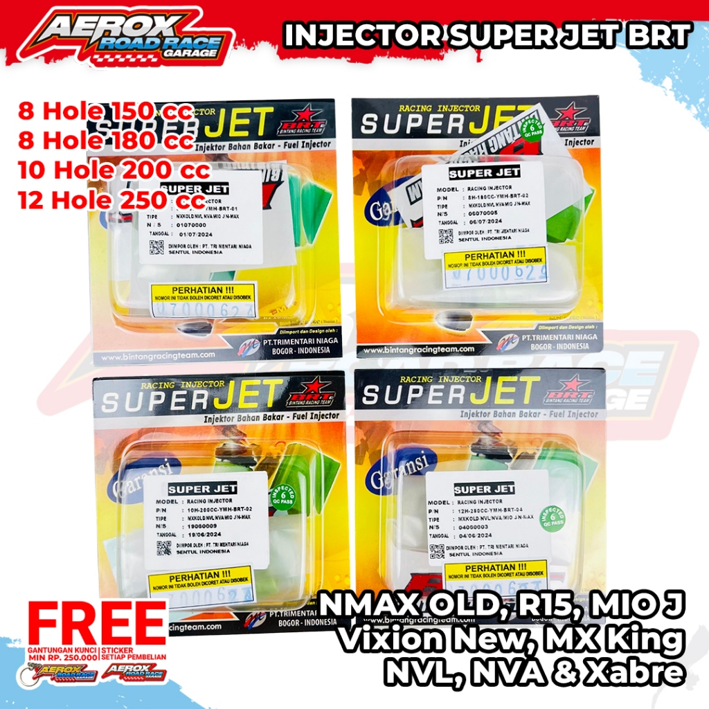 INJECTOR INJEKTOR BRT NMAX OLD NVL NVA MIO J SOULGT115 FINO FI XRIDE 115 VIXION NEW MX KING OLD