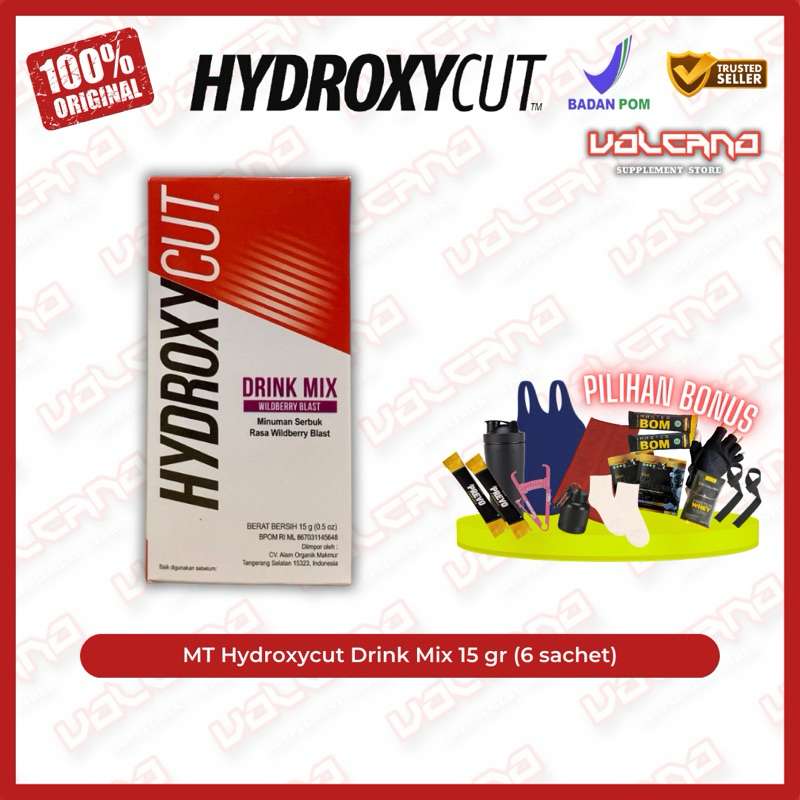 MT Hydroxycut Drink Mix 15 gr 6 sachet MuscleTech Fat Burner Cutting