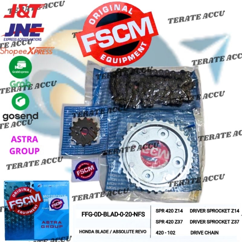 Gear Set Rantai Motor FSCM Blade Old , Revo Old Astra Otopart Group