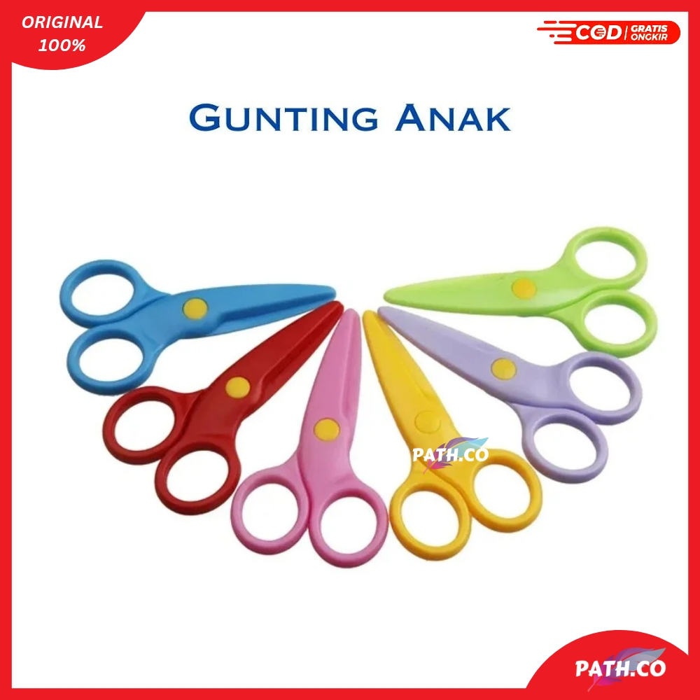 

GUNTING ANAK KECIL UJUNG TUMPUL | Gunting Aman | Gunting Ketrampilan Anak | Kid Scissor