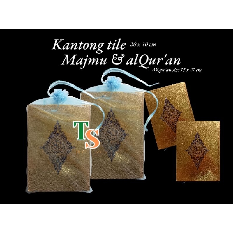 Kantong Tile Serut Souvenir Size 20 x 30 Cm Kantong Kemasan Souvenir AlQur'an