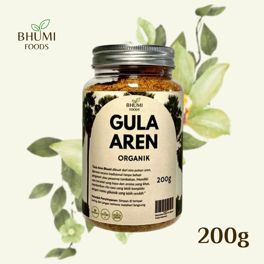 

Bhumi Foods Gula Aren Semut Organik 200g - Organic Arenga Palm Sugar