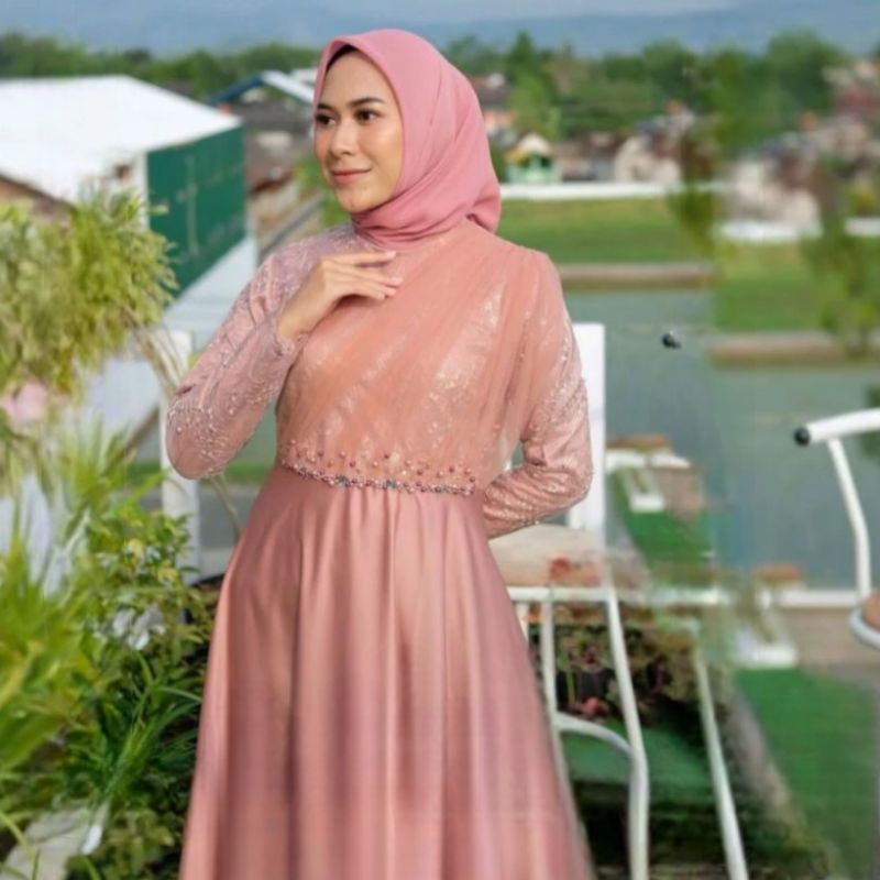 LAROSA DRESS // GAUN MUSLIMAH - GAUN PESTA MUSLIMAH - BAJU MUSLIMAH - BAJU PESTA PESTA - BAJU  VIRAL