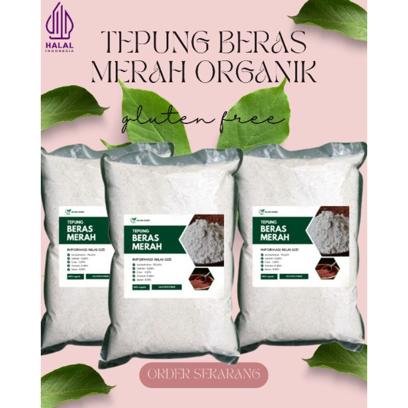 

TEPUNG BERAS MERAH ORGANIK 500gram