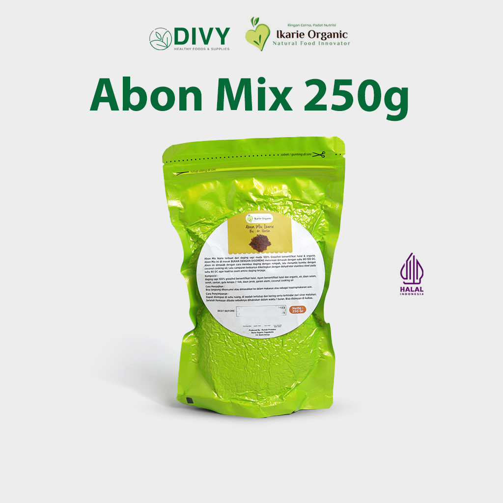 

Abon Mix Ikarie | Daging Sapi muda 100% Grassfed | Halal