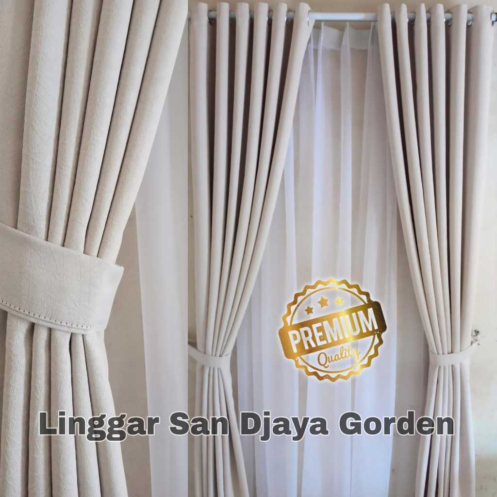 Gorden polos minimalis jendela pintu kamar tebal aesthetic murah terbaru