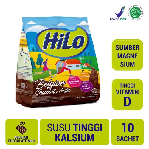 

Hilo Active Belgian Chocolate Isi 10 Sachet - Susu Hilo Coklat - Jaga Kepadatan Tulang dan Sendi