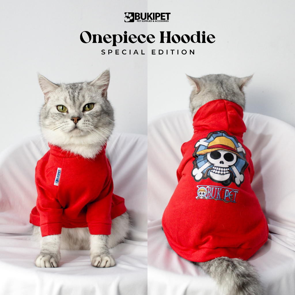 baju ONE PIECE HOODIE SERIES OP ANIME KARTUN LUFFY kucing anjing kelinci monyet lucu murah akesesori