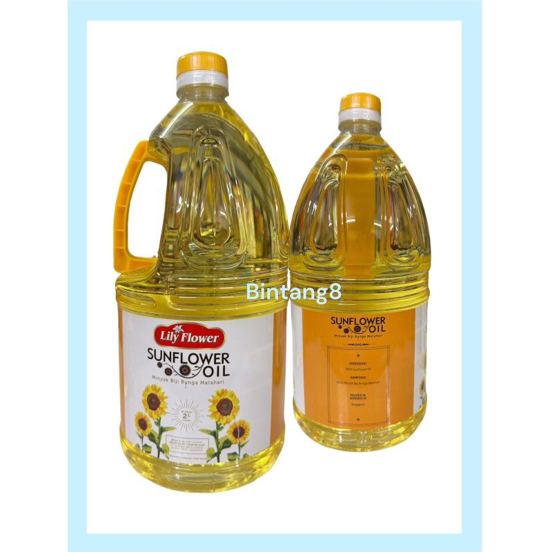 

Sunflower Oil Lily Flower / Minyak Bunga Matahari 2 Liter