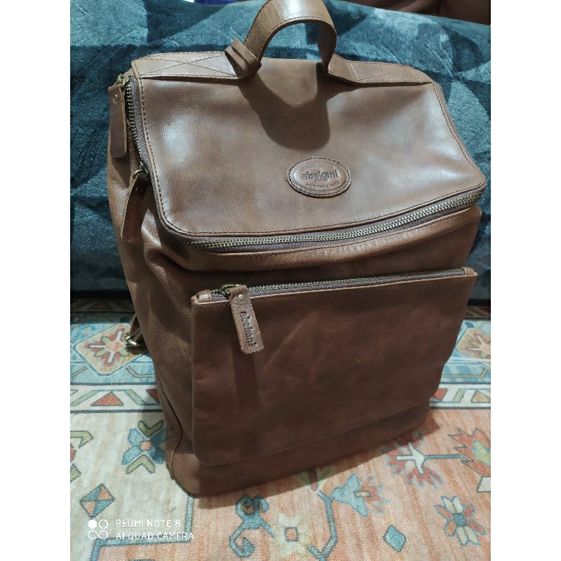 Abekani BP tas ransel kulit preloved
