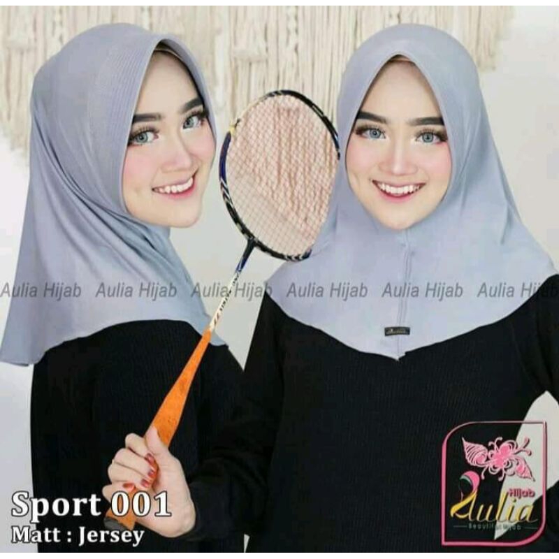 Hijab Sport Aulia Size M // Jilbab Sporty Kerudung Daily Sport Bahan Jersey Tebel Premium (Anatasya_