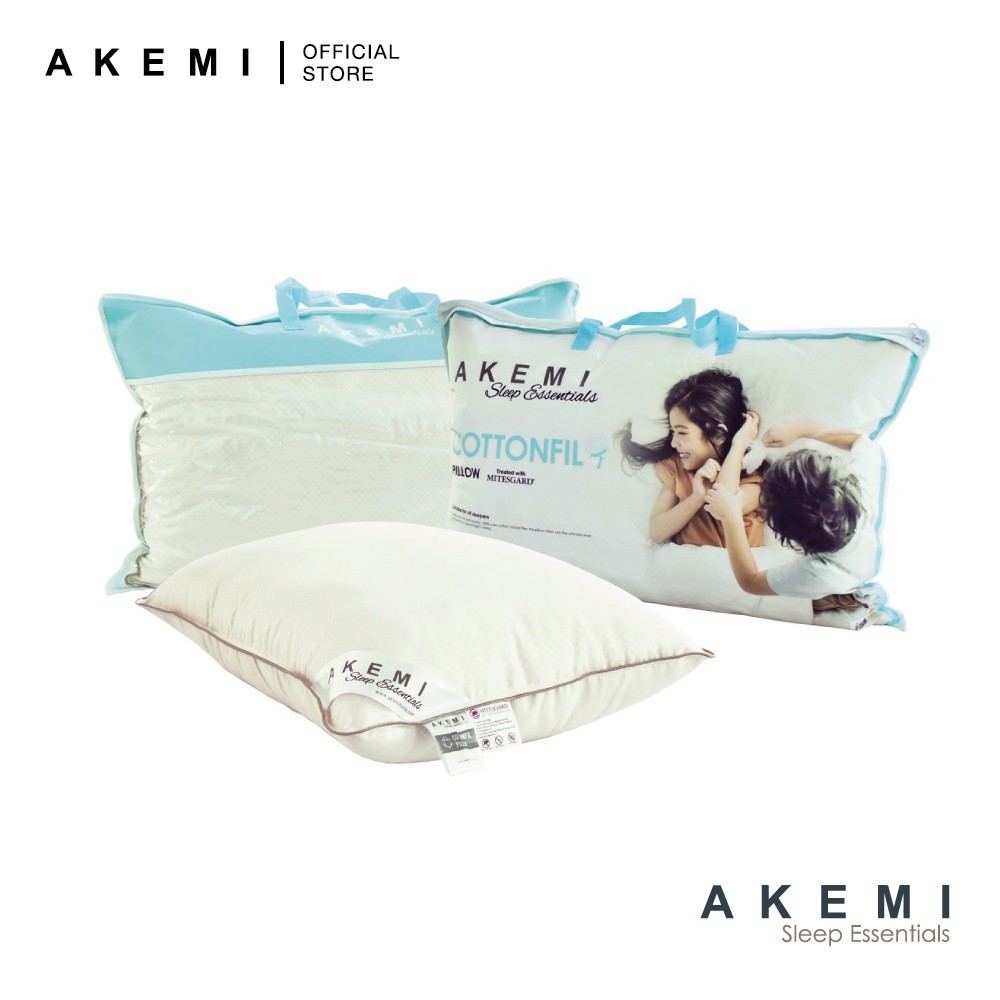 AKEMI Sleep Essentials Cottonfil Pillow