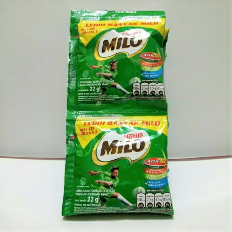 

Milo renceng 10x22 gram