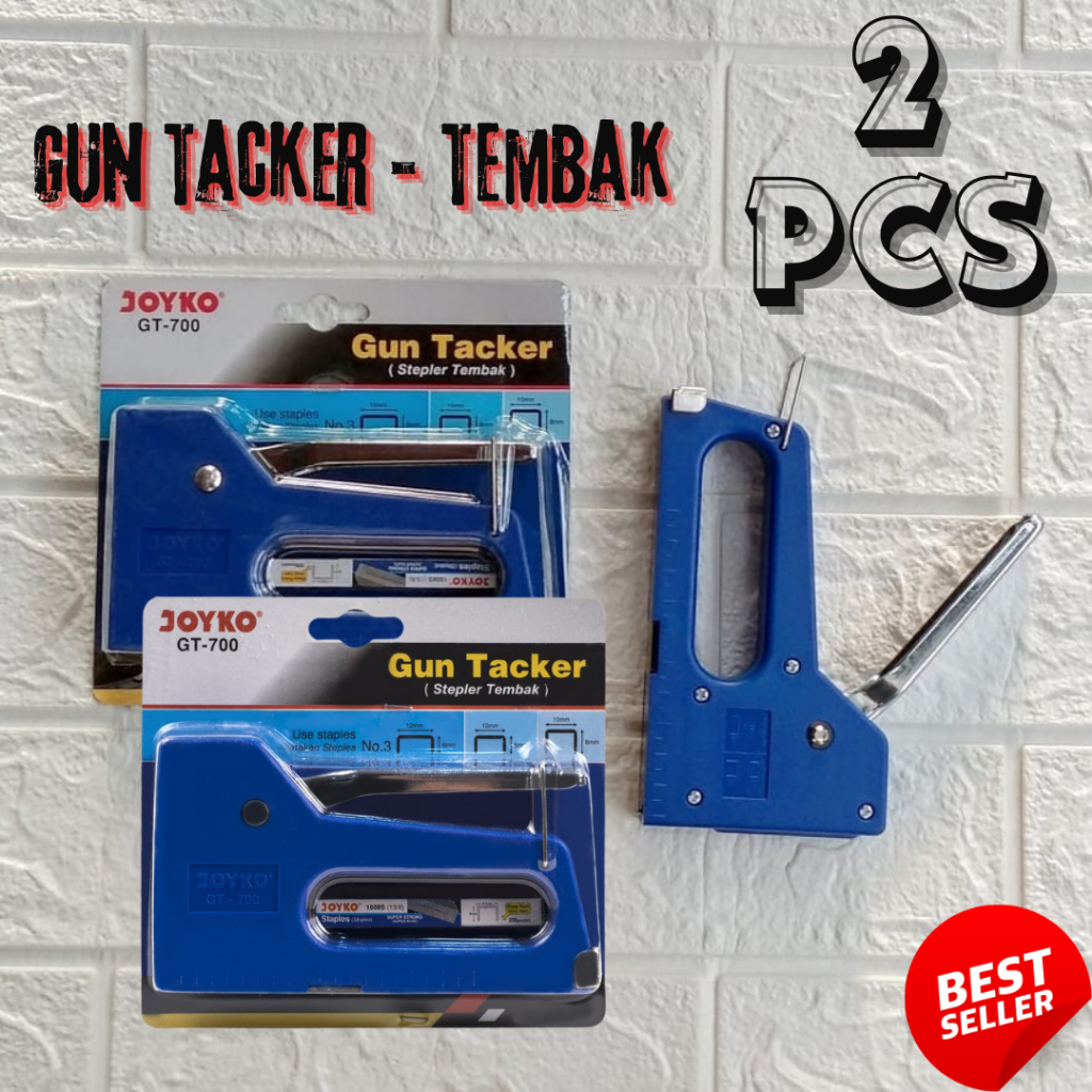 

( PROMOHEMAT 2 PCS ) Gun Tacker Tembak Joyko GT-700 / Stepler Tembak Joyko / Staples Tembak / Gun Powerful - Gun Tacker