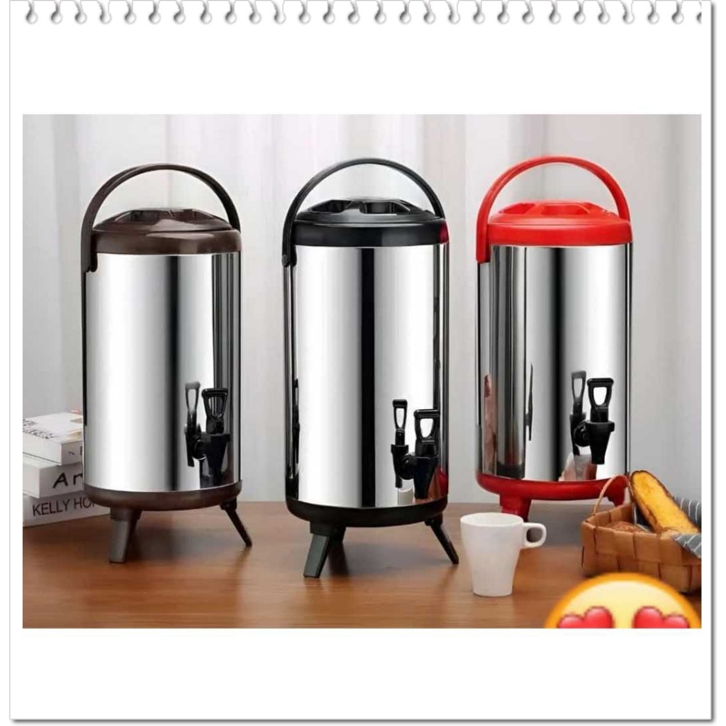 Milk Tea Bucket Dispenser Termos Milk Tea 8 Liter Stainless HA1691