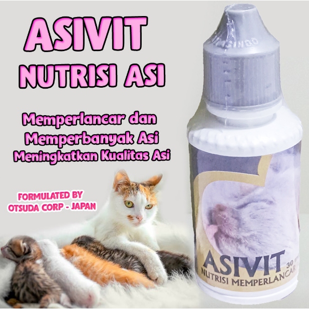 Asivit Memperlancar ASI Kucing Vitamin Kucing Vitamin Kucing Menyusui