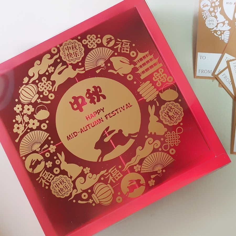 

5 pcs Box Mika Mooncake 125gr 150gr Kardus Kotak Kue Bulan Mid Autumn Festival Sekat 4